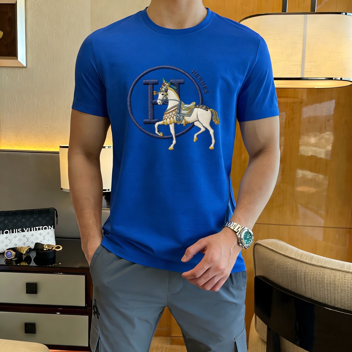 Hermès 品牌： 爱马仕 (胖子福音) 男士休闲短袖T恤 2026春夏新品