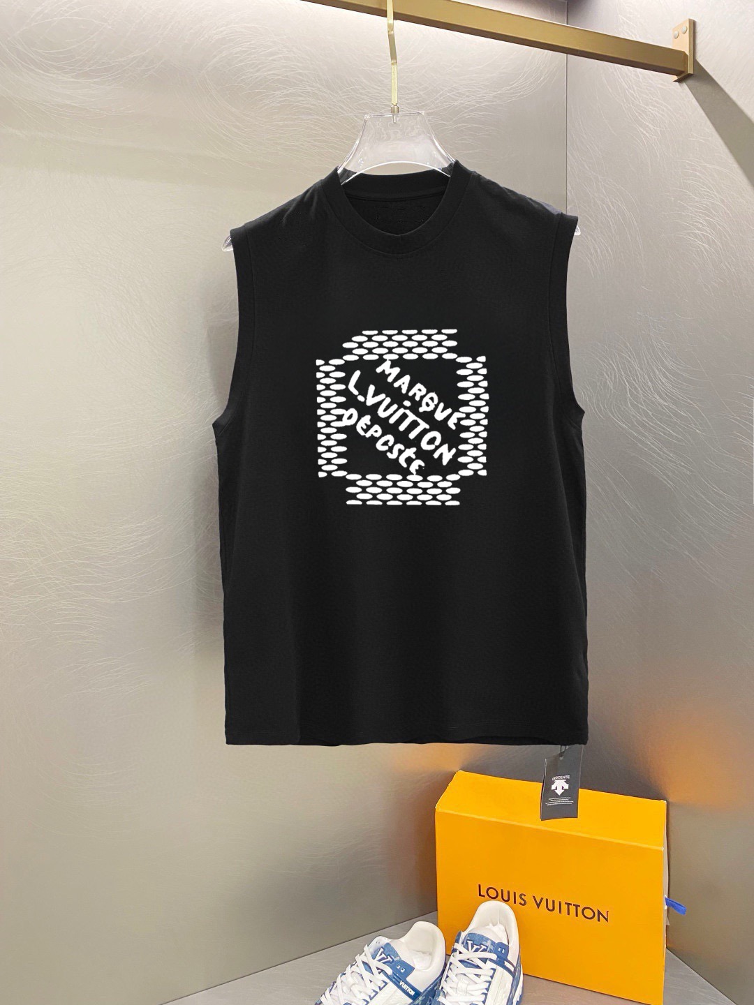 P80 Marca: LV 2026 Nuevo chaleco y camiseta de verano, estilo clásico y sencillo, cualquiera puede llevarlo fácilmente,…