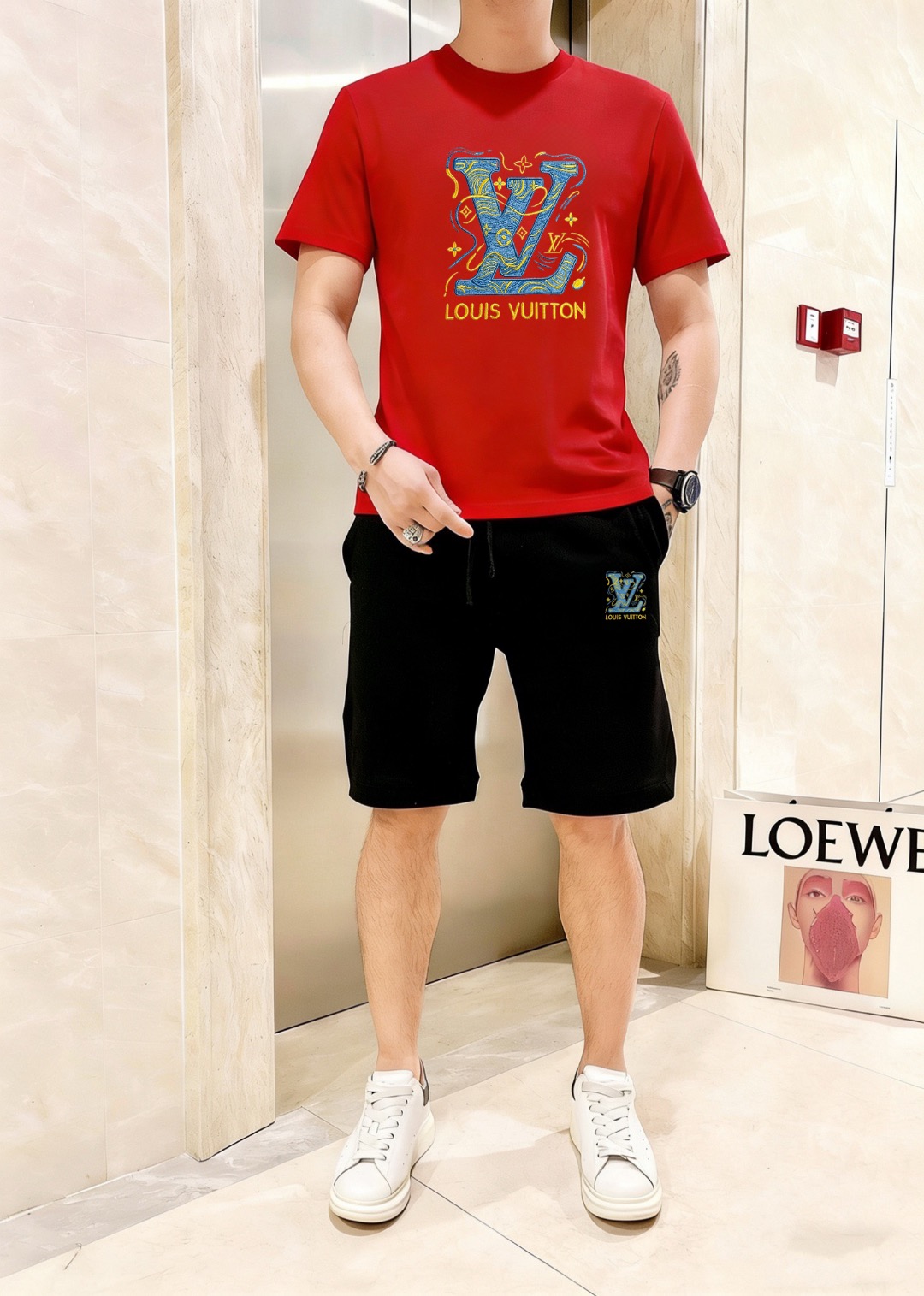 P120 Marca: LV 2026 ¡Nuevo traje corto de manga corta para hombre! ¡Ventas sincrónicas en el sitio web oficial! ¡Versió…