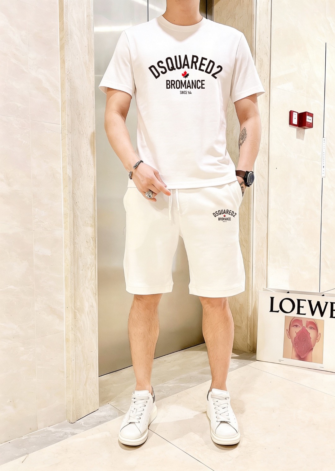P120 Marca: Segunda Vez 2026 Nuevo conjunto de manga corta y pantalones cortos para hombre! Venta simultánea …