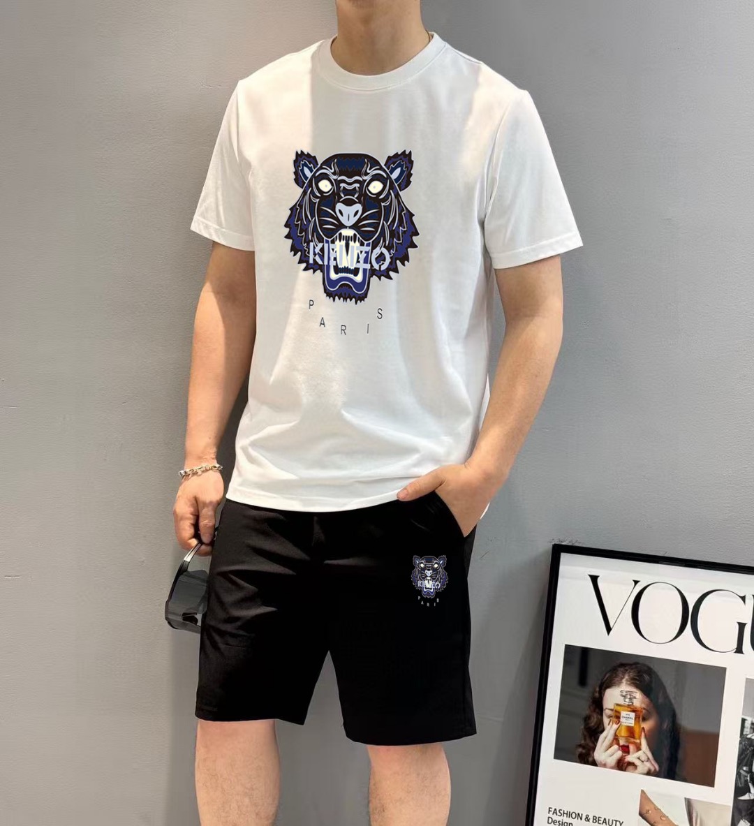 P120 Marca: KENZO 2026 nuevo conjunto de camiseta y pantalones cortos para hombre. ¡Venta simultánea en la we…