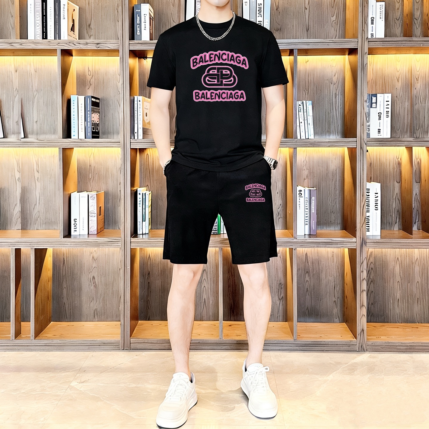 P120 Marca: Balenciaga ¡Nuevo traje corto de manga corta para hombre 2026! ¡Ventas sincrónicas en el sitio web oficial!…