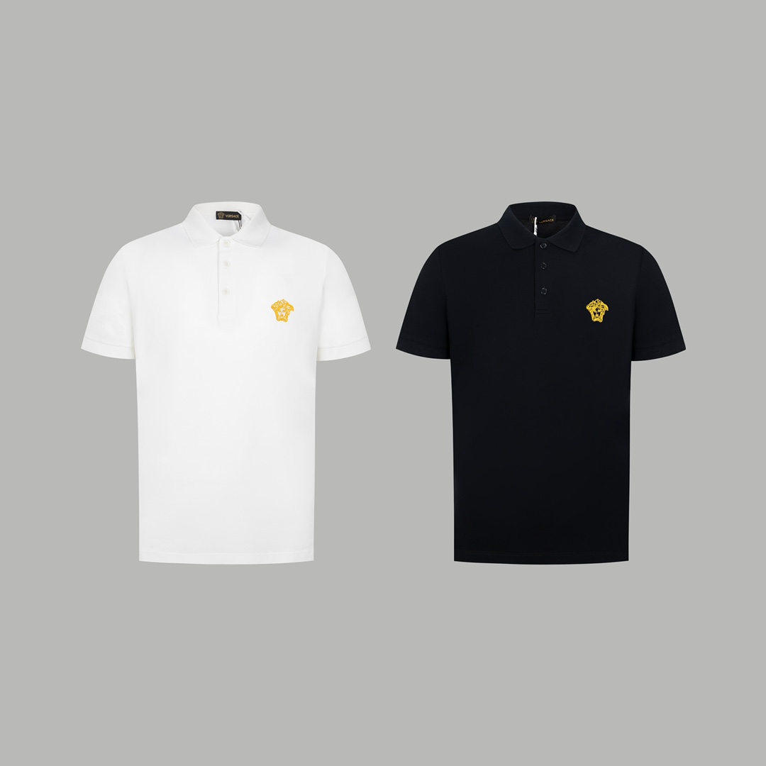 Versace Ropa Camiseta Bordado Algodón Manga corta