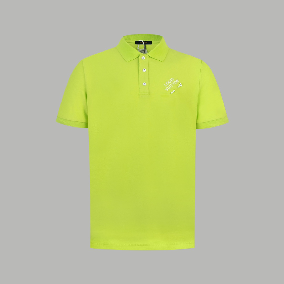 Louis Vuitton Clothing Polo T-Shirt Embroidery Cotton Spring/Summer Collection Short Sleeve