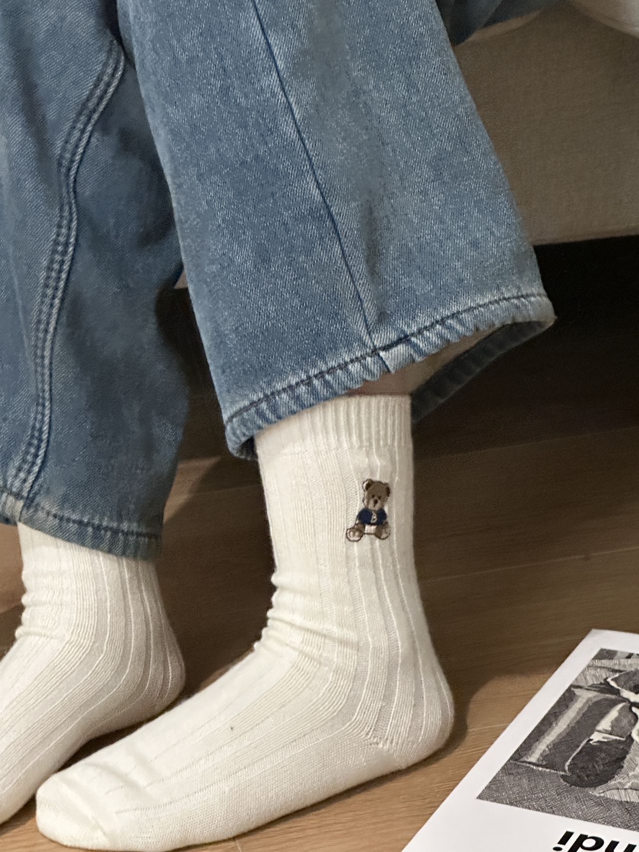 这个纯色系袜子也太好看了叭 4
