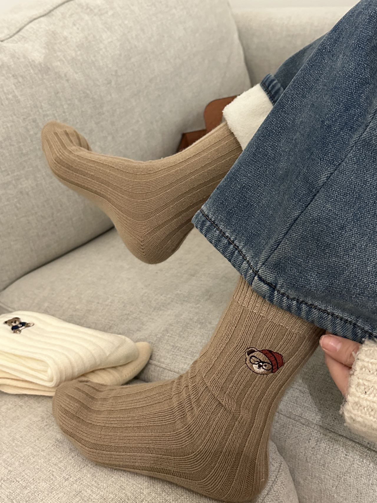 这个纯色系袜子也太好看了叭 8