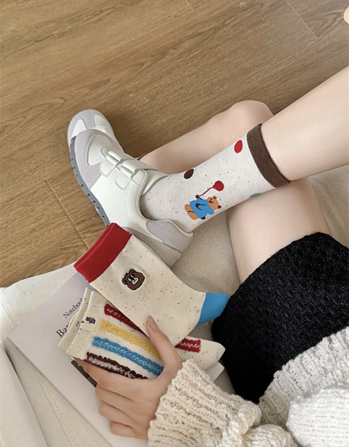冲鸭【NONOADER·小熊🐻彩色纯棉袜 9