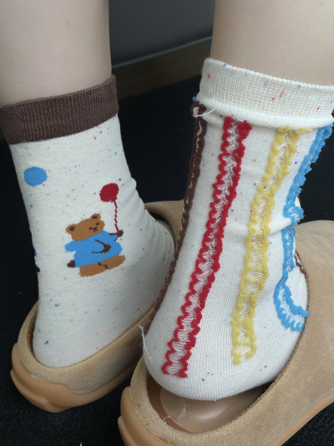 Whimsical cartoon-motif socks designed for early autumn wear, crafted - Comprehensive 3