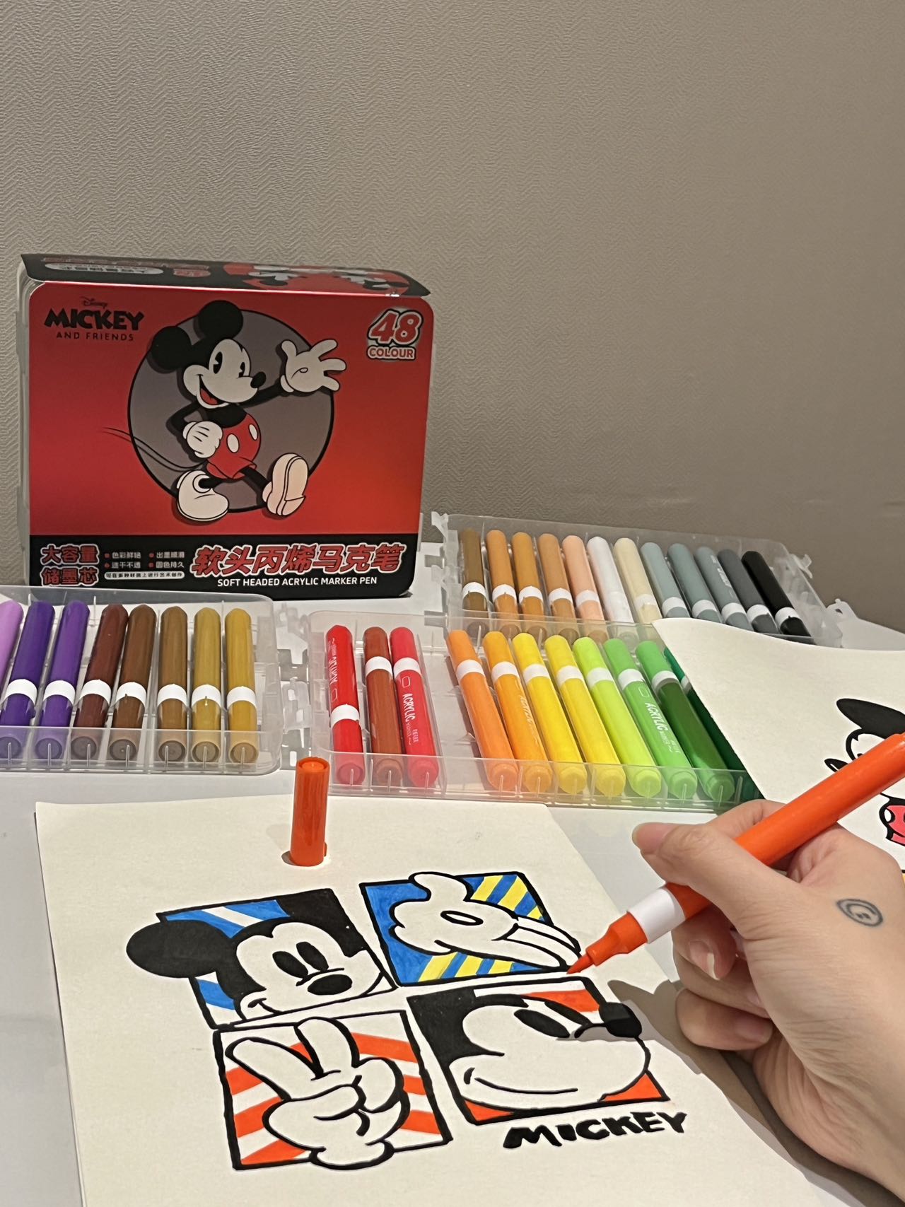 Traditional markers require pressure to produce inkBut Disney's soft hea - Hat 3