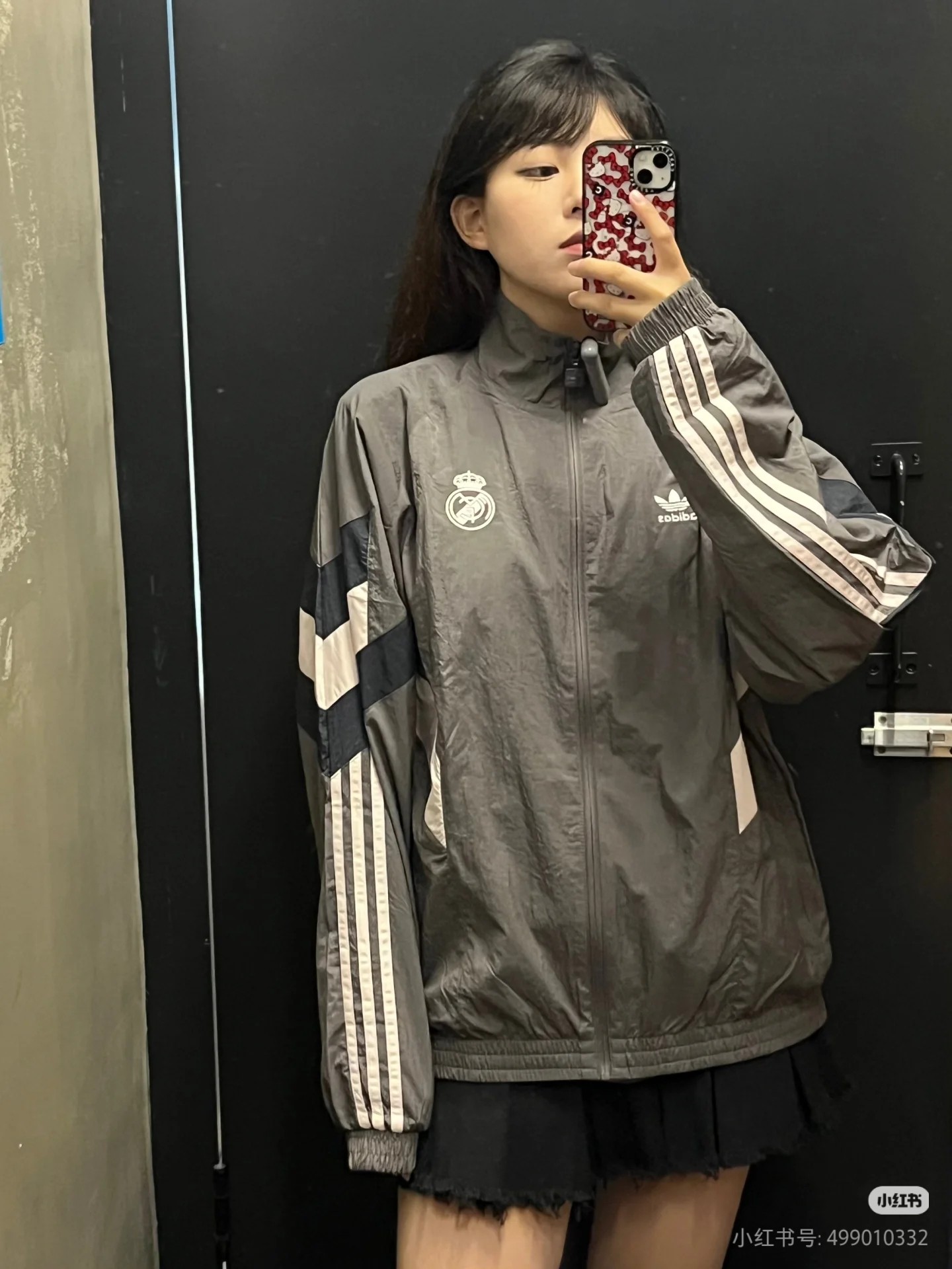 P160 Número de modelo: G325 Adidas chaqueta con cremallera para parejas, estilo casual de exterior, con paneles de colo…