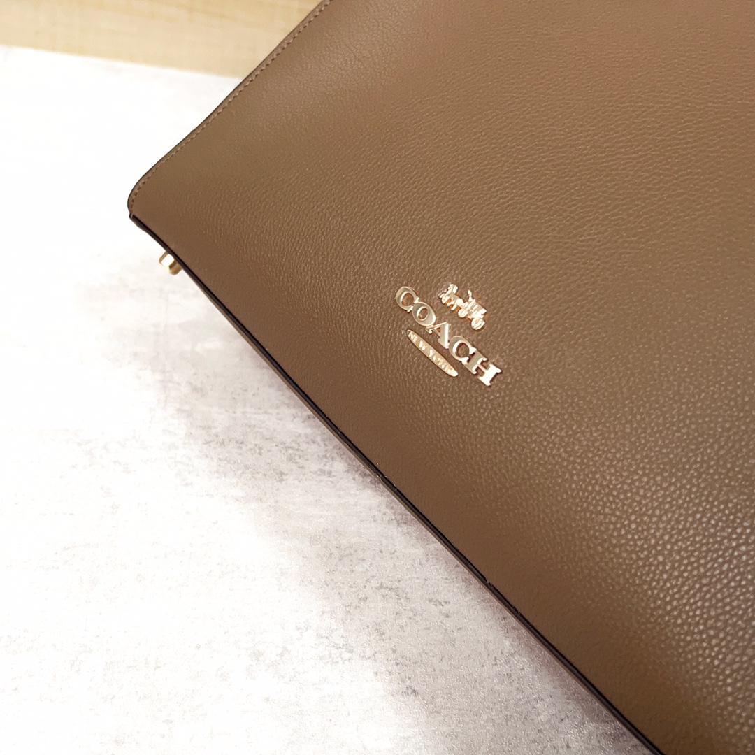 コーチ マギートートバッグ 大小サイズ ロゴ入り・純色選択可