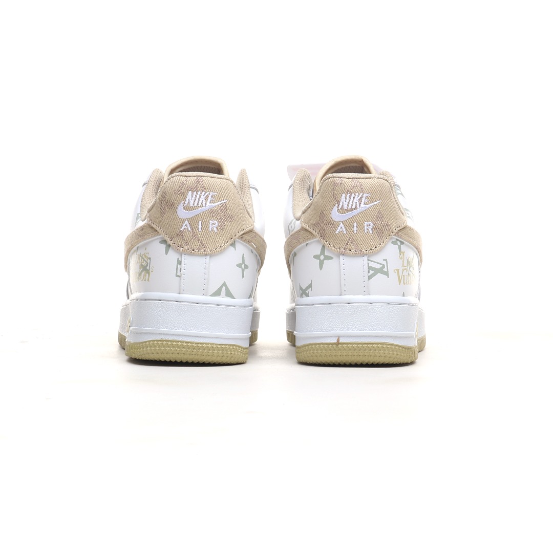 NIke Air Force 1 '07 Low “LV联名暗夜精灵--卡其牛仔”空军一号 低帮 运动鞋 休闲鞋 CV0670-100