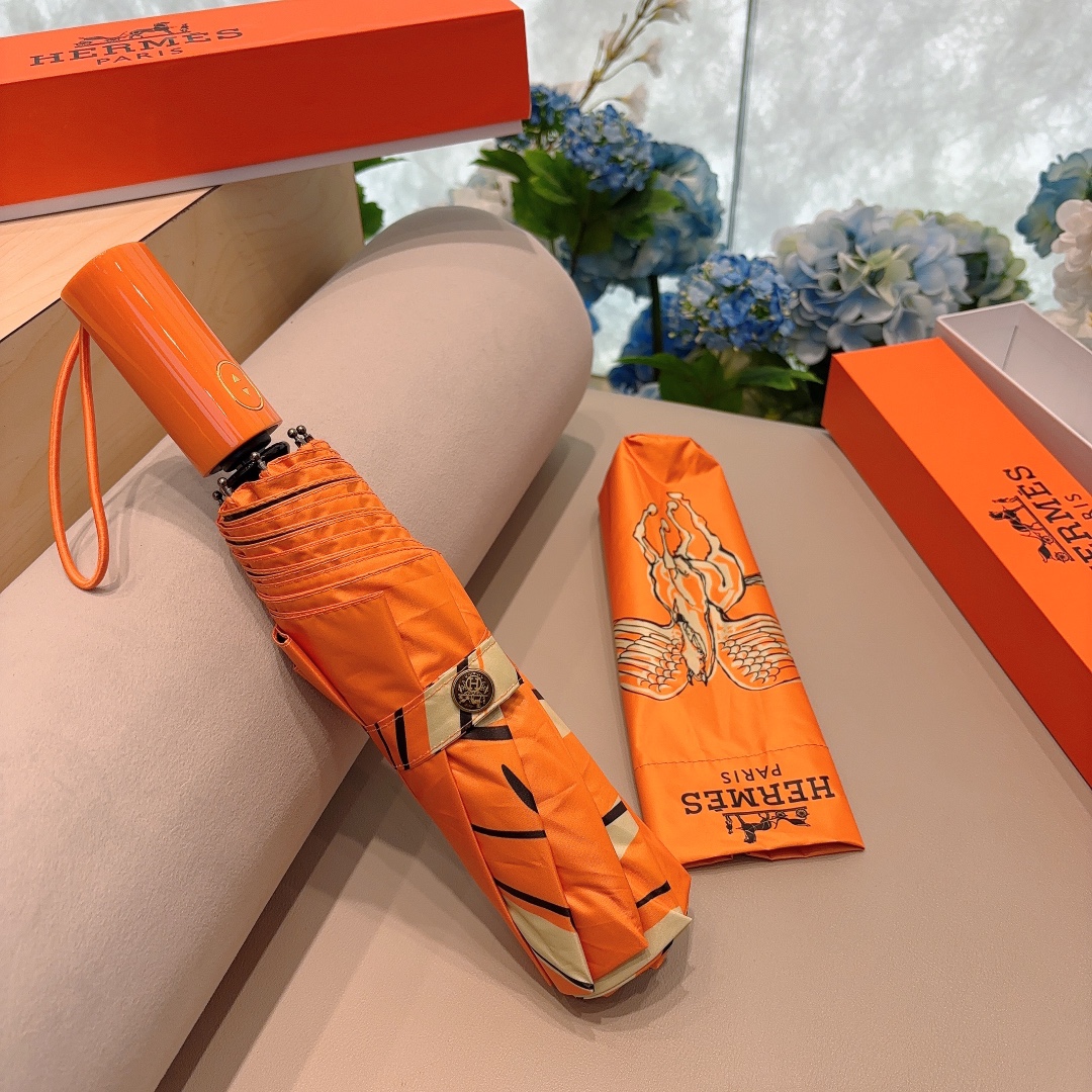 爱马仕Hermès2024新款飞马极品H家三折自动伞重磅呈现以其精湛的工艺技术和源源不断的想像力新涂层技