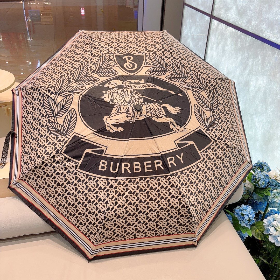BURBERRY巴宝莉战马三折自动折叠晴雨伞年度巅峰之作经典高雅时髦这就是被称为英国BURBERRY风格