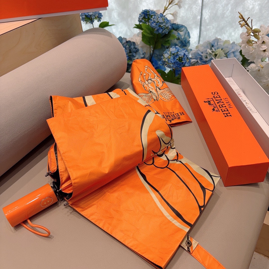 爱马仕Hermès2024新款飞马极品H家三折自动伞重磅呈现以其精湛的工艺技术和源源不断的想像力新涂层技