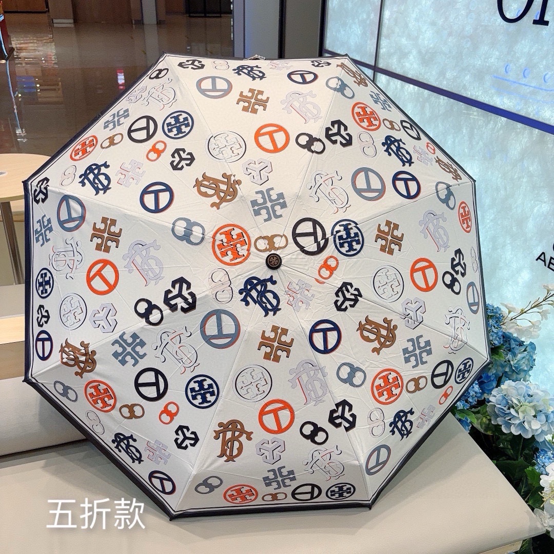 ToryBurch托里伯奇五折手开黑胶遮阳防晒UV晴雨伞缩骨遮雨伞[玫瑰][玫瑰]独家首发！给你无与伦比