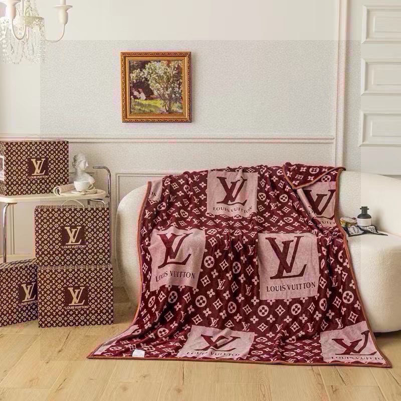 Louis Vuitton Blanket Red