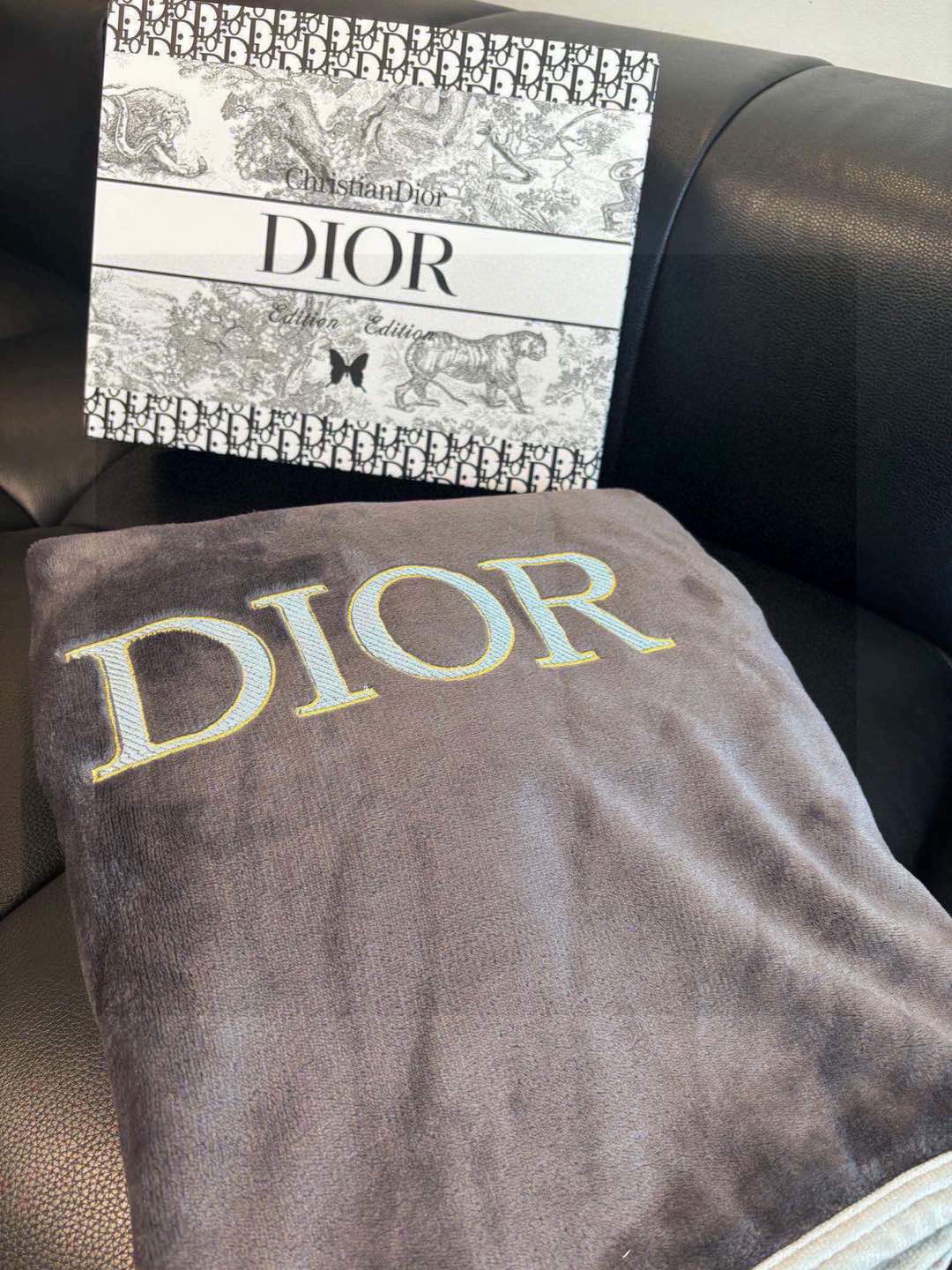  Dior 迪奥 （配礼盒）刺绣款
如牛奶🥛般丝滑的体验 比你想象中的毛毯更柔软 不信你试试 可以贴身裸