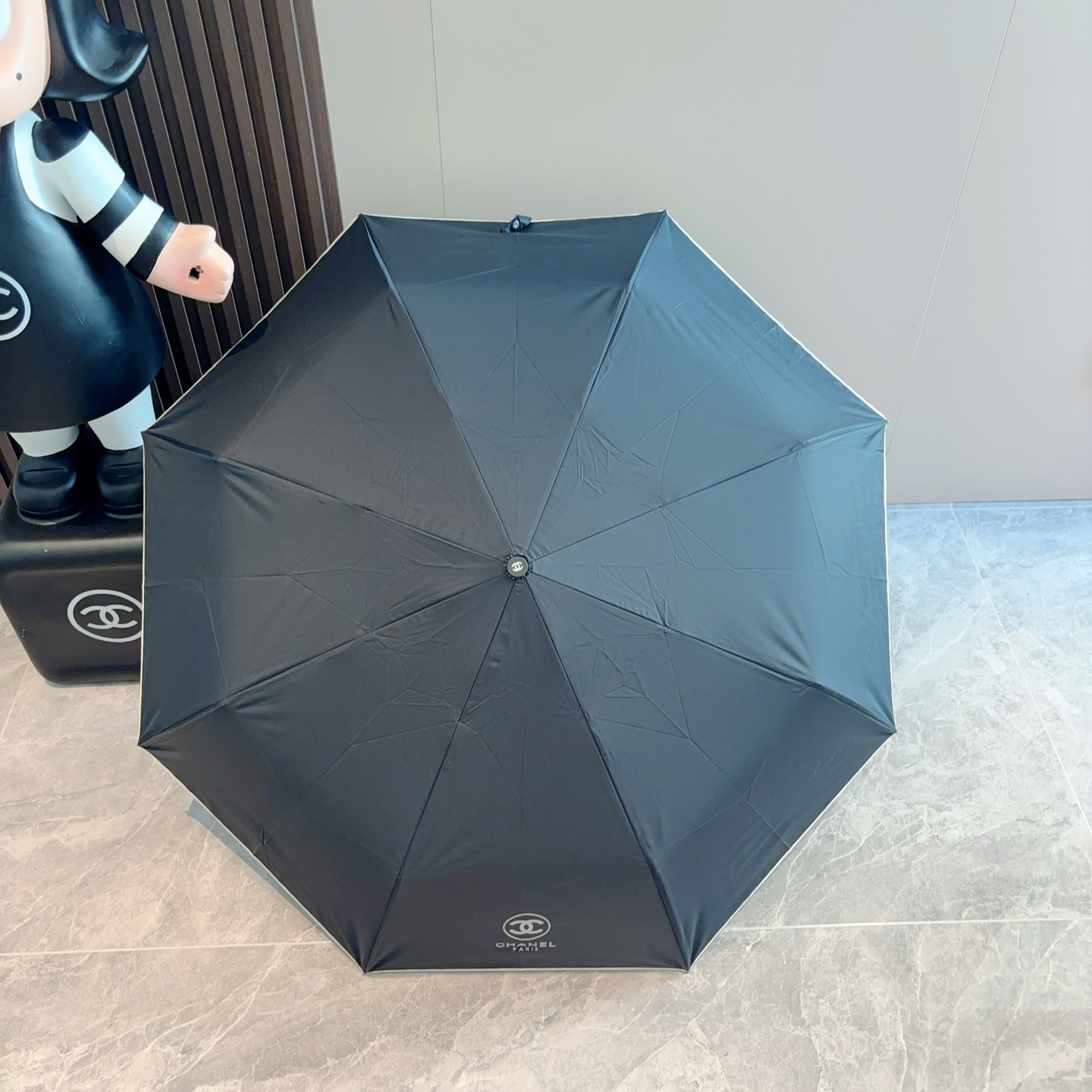  CHANEL（香奈儿）三折自动折叠晴雨伞 选用台湾进口UV防紫外线伞布 原单代工级品质  