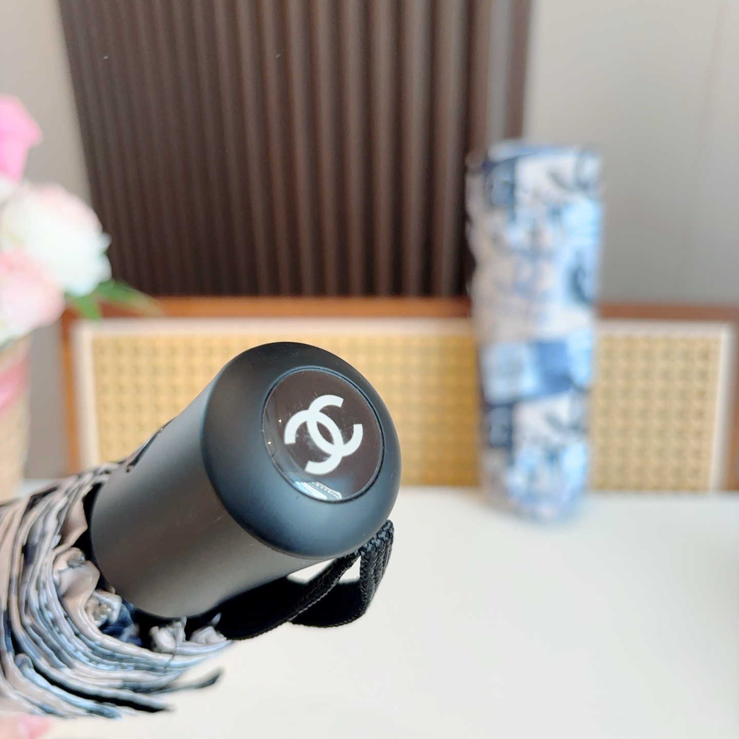  CHANEL（香奈儿）三折自动折叠晴雨伞 选用台湾进口UV防紫外线伞布 原单代工级品质  