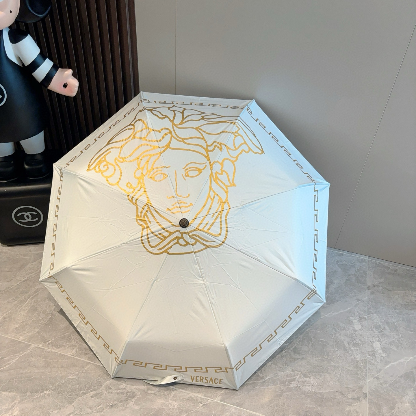  范思哲（VERSACE）新款 三折自动折叠晴雨伞 年度最新火爆单品  原单代工级品质 第一代210T碰