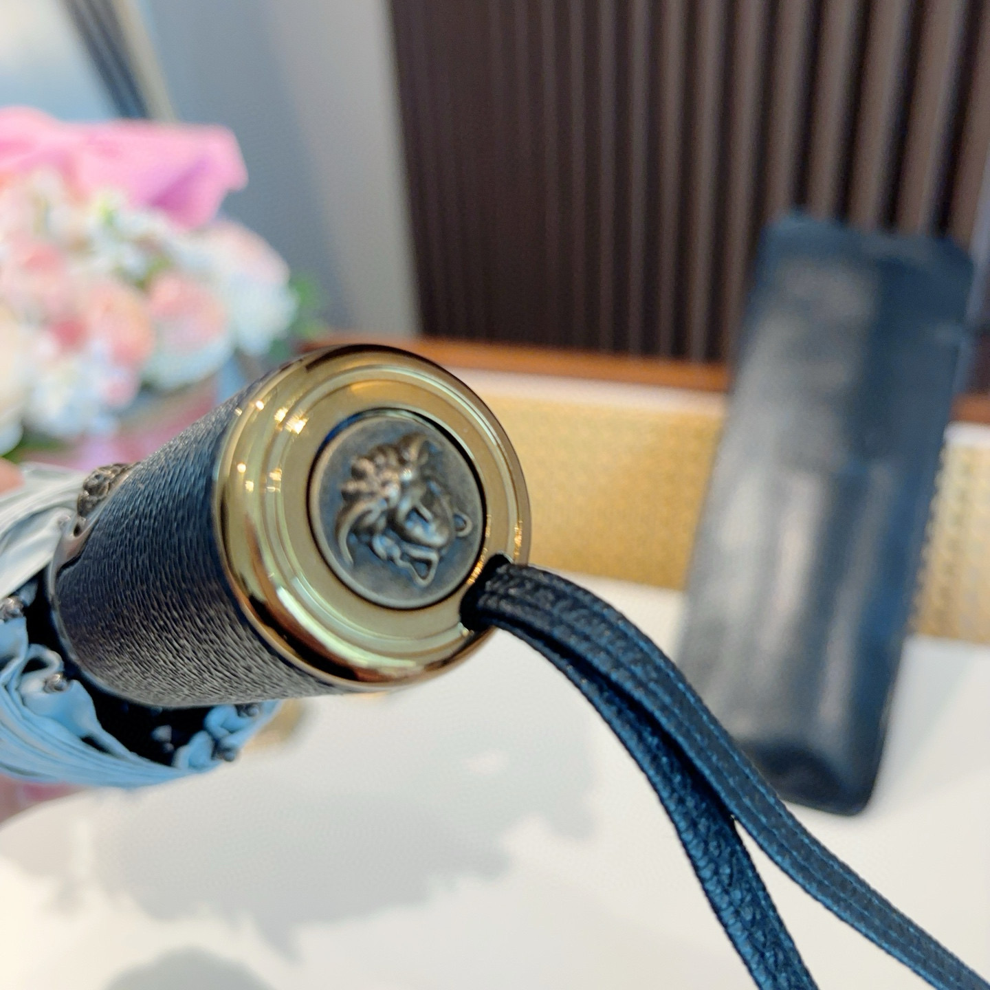  范思哲（VERSACE）新款 三折自动折叠晴雨伞 年度最新火爆单品  原单代工级品质 第一代210T碰