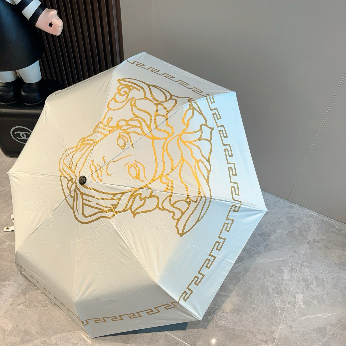  范思哲（VERSACE）新款 三折自动折叠晴雨伞 年度最新火爆单品  原单代工级品质 第一代210T碰