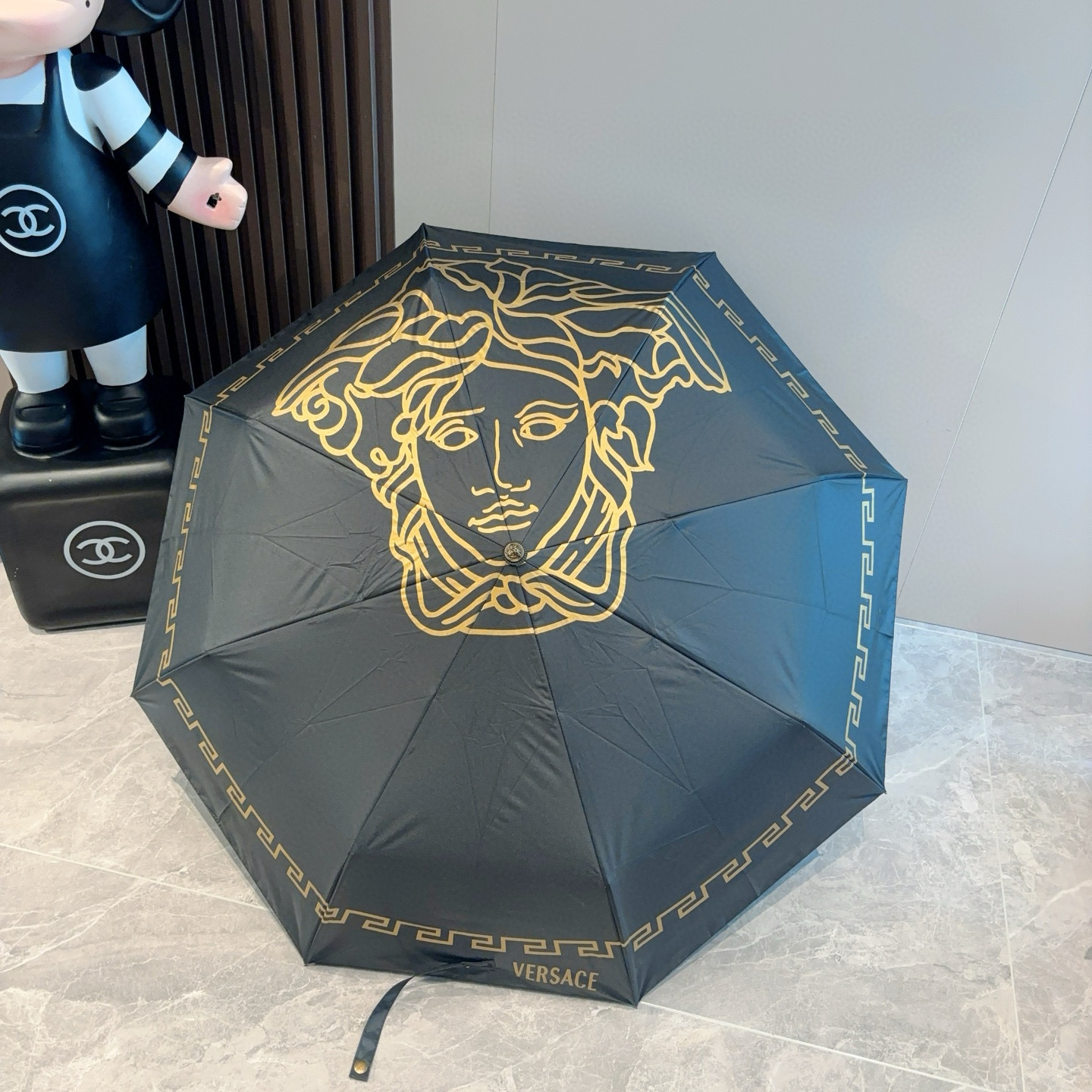  范思哲（VERSACE）新款 三折自动折叠晴雨伞 年度最新火爆单品  原单代工级品质 第一代210T碰