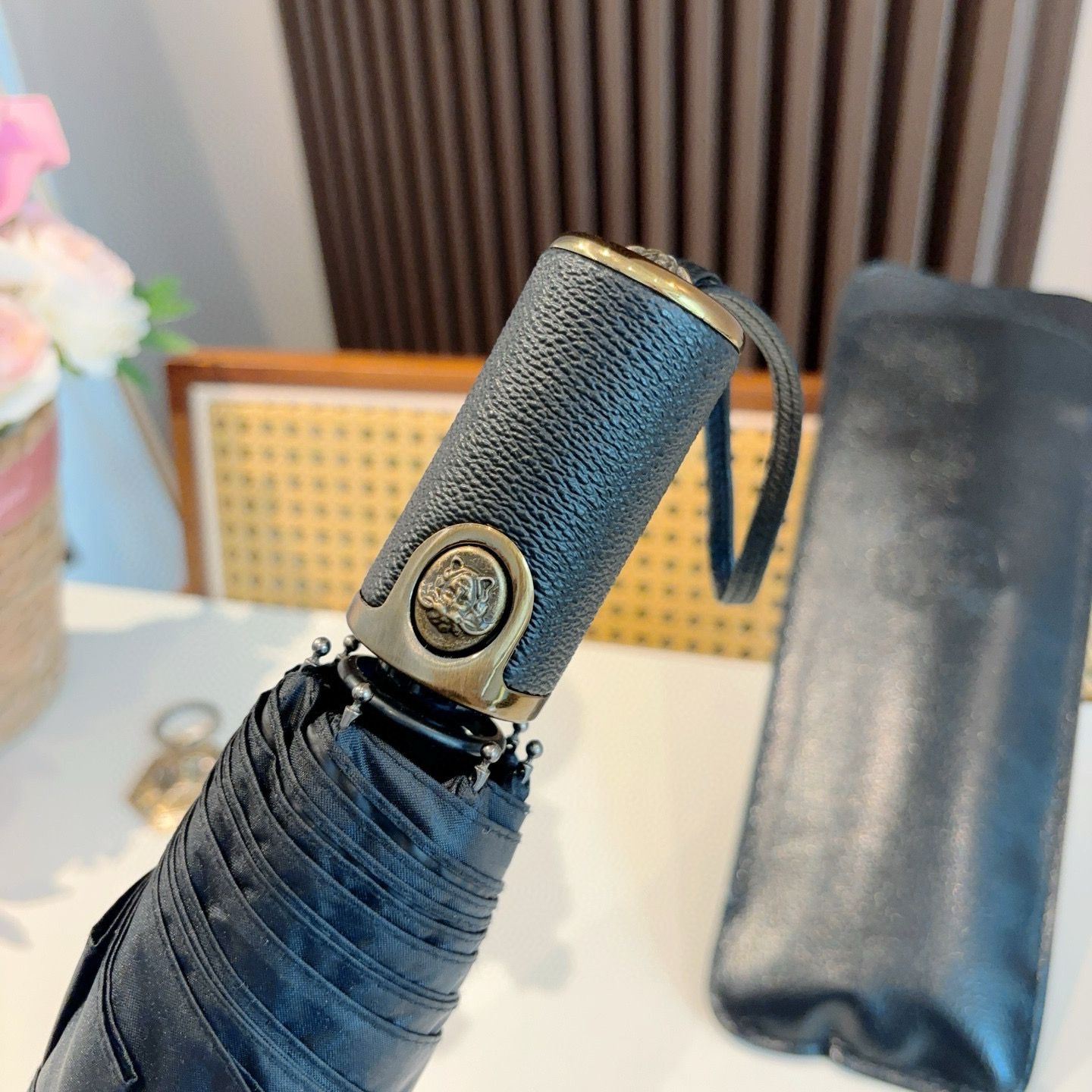  范思哲（VERSACE）新款 三折自动折叠晴雨伞 年度最新火爆单品  原单代工级品质 第一代210T碰