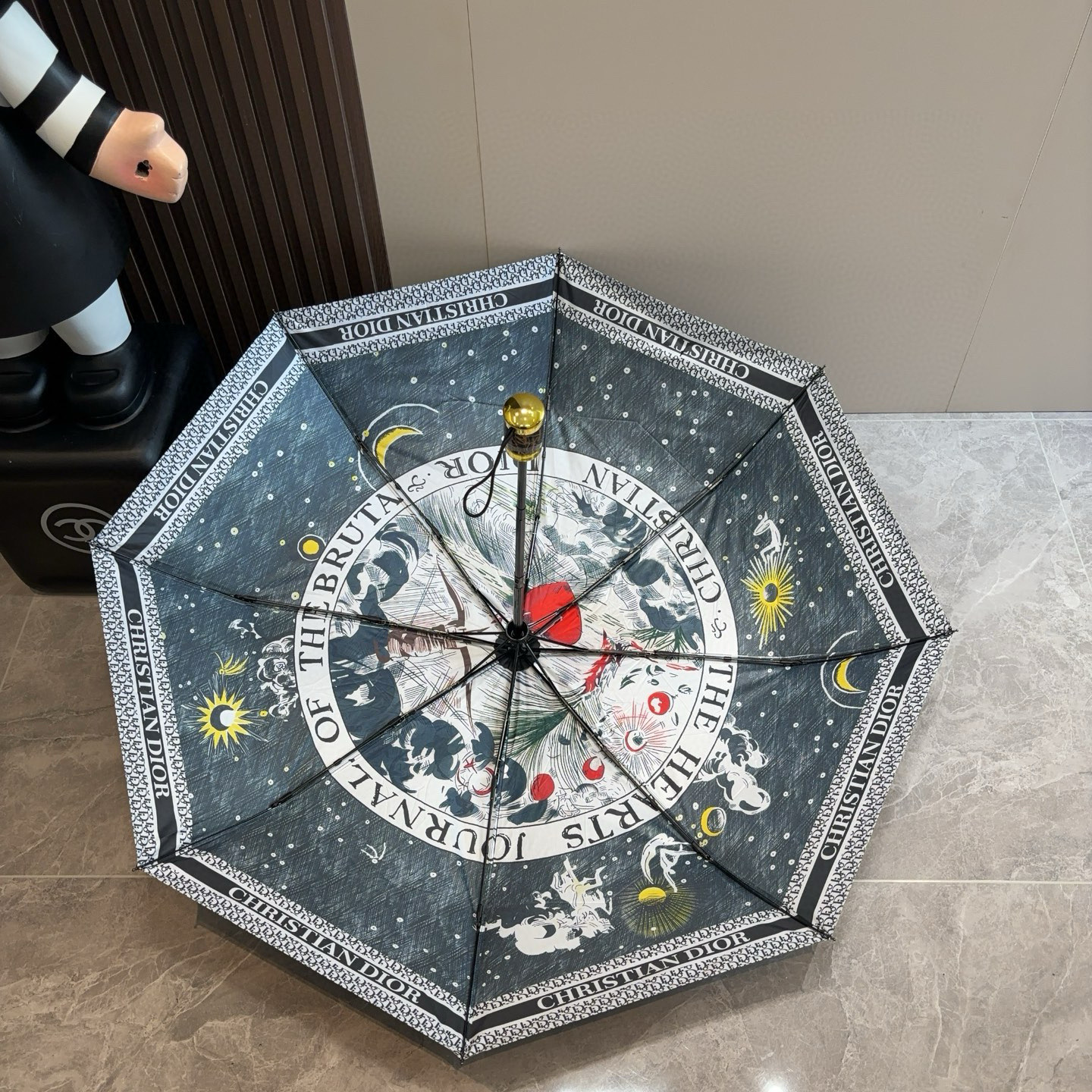  DIOR（迪奥） 星空 三折自动折叠晴雨伞  时尚原单代工品质 细节精致 看得见的品质 打破一成不变 