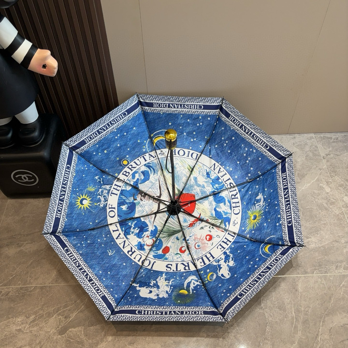  DIOR（迪奥） 星空 三折自动折叠晴雨伞  时尚原单代工品质 细节精致 看得见的品质 打破一成不变 