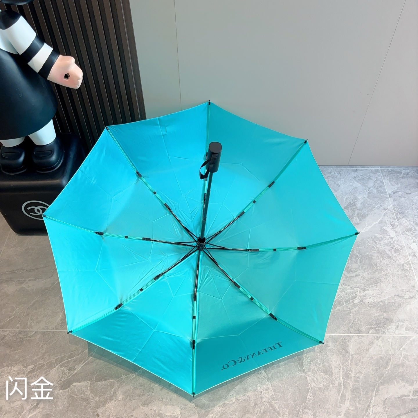  Tiffany蒂芙尼 闪金伞面 时尚独特、三折自动折叠晴雨伞 火爆来袭 夏日里的小清新 高效阻隔紫外线
