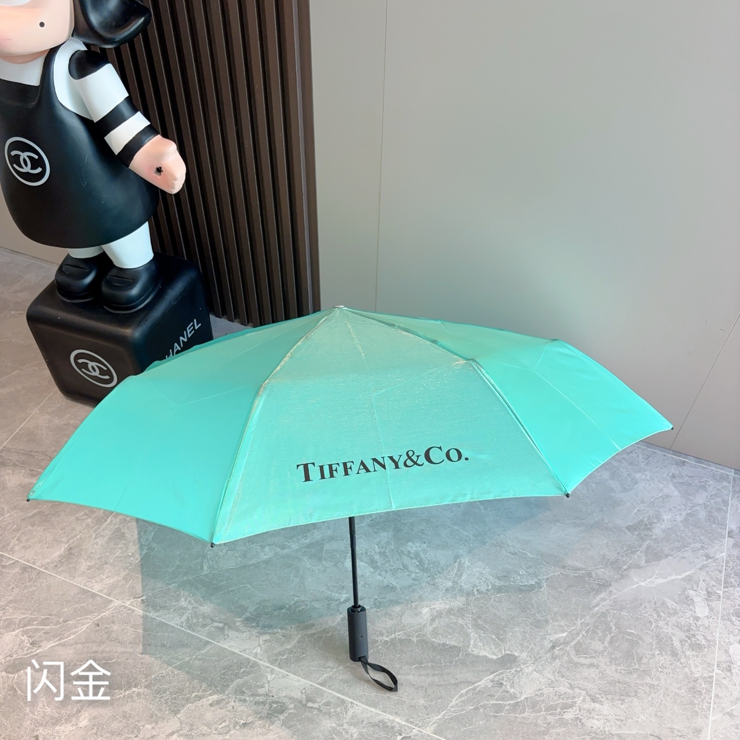  Tiffany蒂芙尼 闪金伞面 时尚独特、三折自动折叠晴雨伞 火爆来袭 夏日里的小清新 高效阻隔紫外线