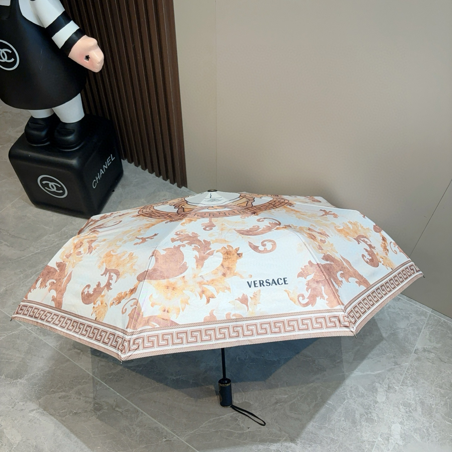  范思哲（VERSACE）新款 三折自动折叠晴雨伞 年度最新火爆单品  原单代工级品质 第一代210T碰