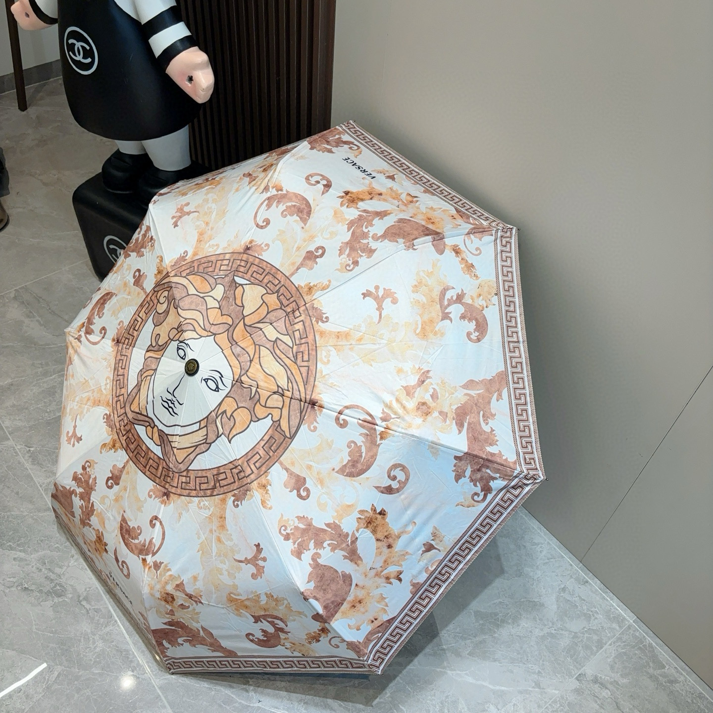  范思哲（VERSACE）新款 三折自动折叠晴雨伞 年度最新火爆单品  原单代工级品质 第一代210T碰