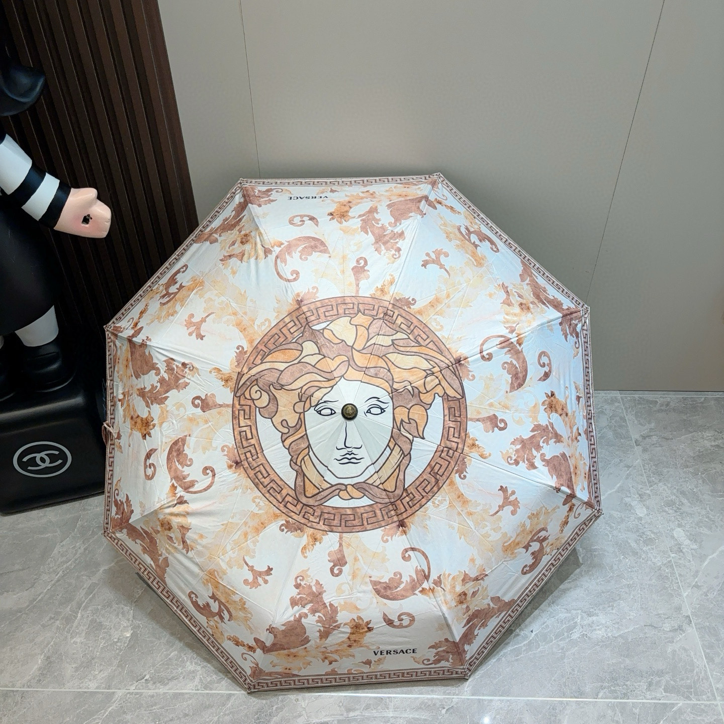  范思哲（VERSACE）新款 三折自动折叠晴雨伞 年度最新火爆单品  原单代工级品质 第一代210T碰