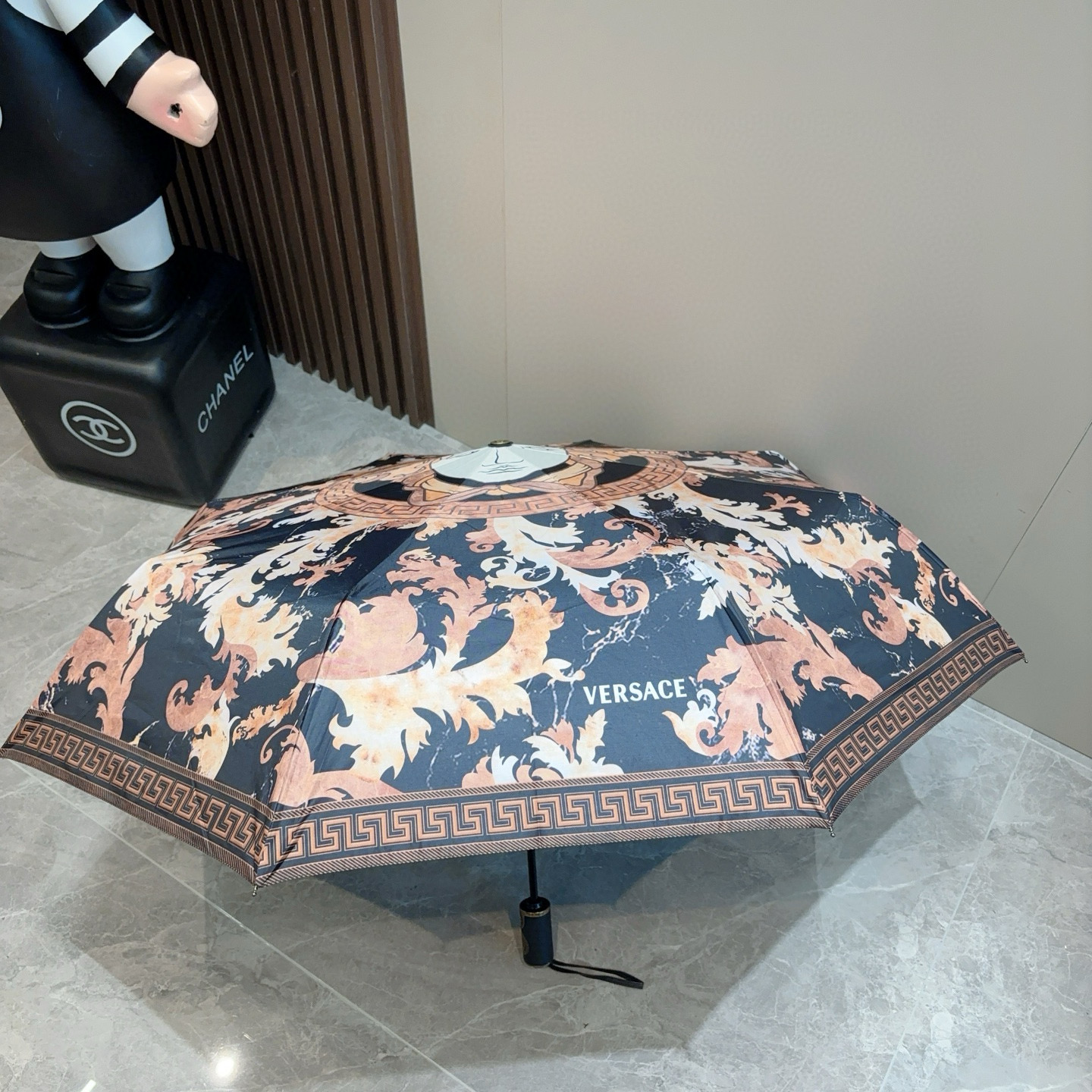  范思哲（VERSACE）新款 三折自动折叠晴雨伞 年度最新火爆单品  原单代工级品质 第一代210T碰