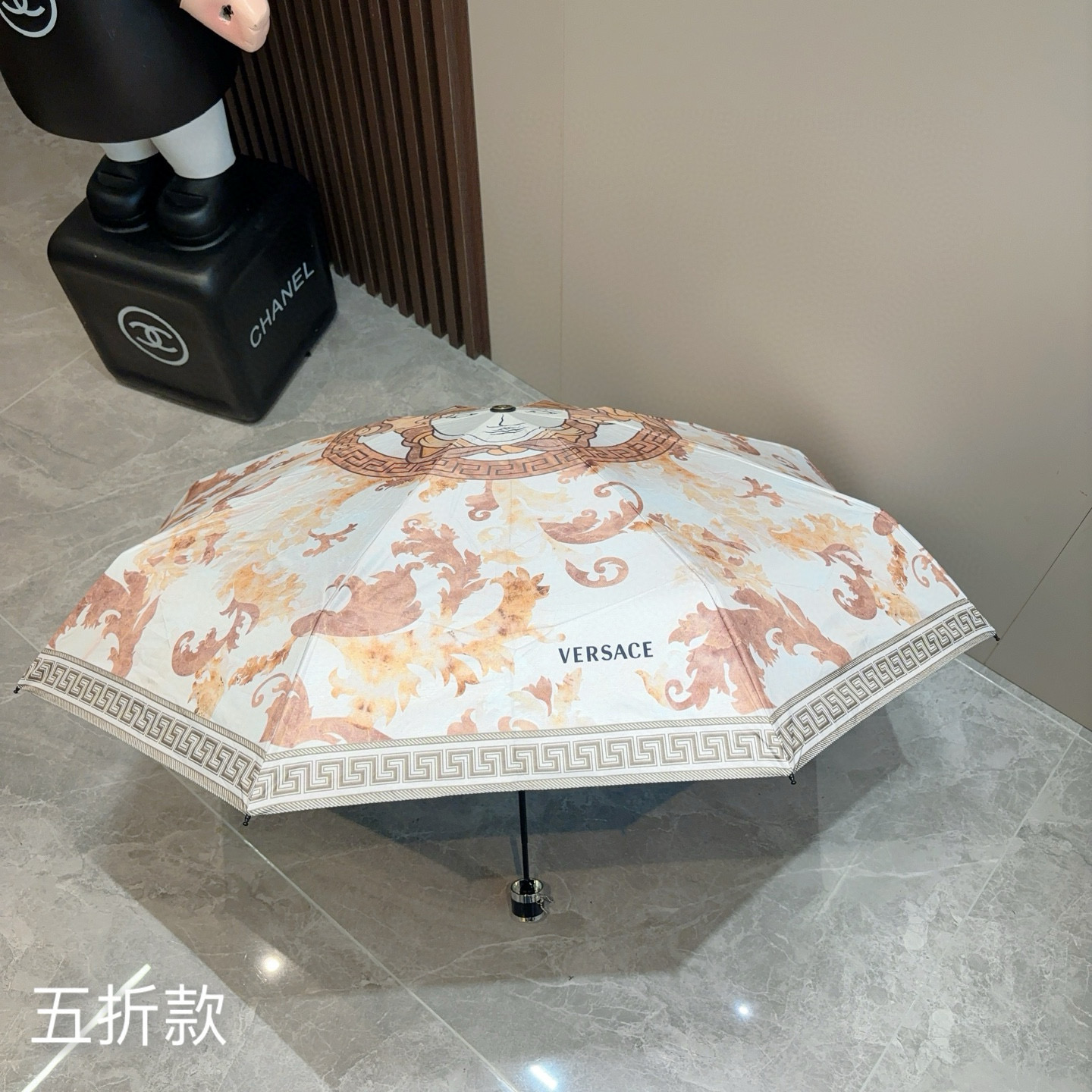  范思哲（VERSACE）新款 五折手开折叠晴雨伞 年度最新火爆单品  原单代工级品质 第一代210T碰