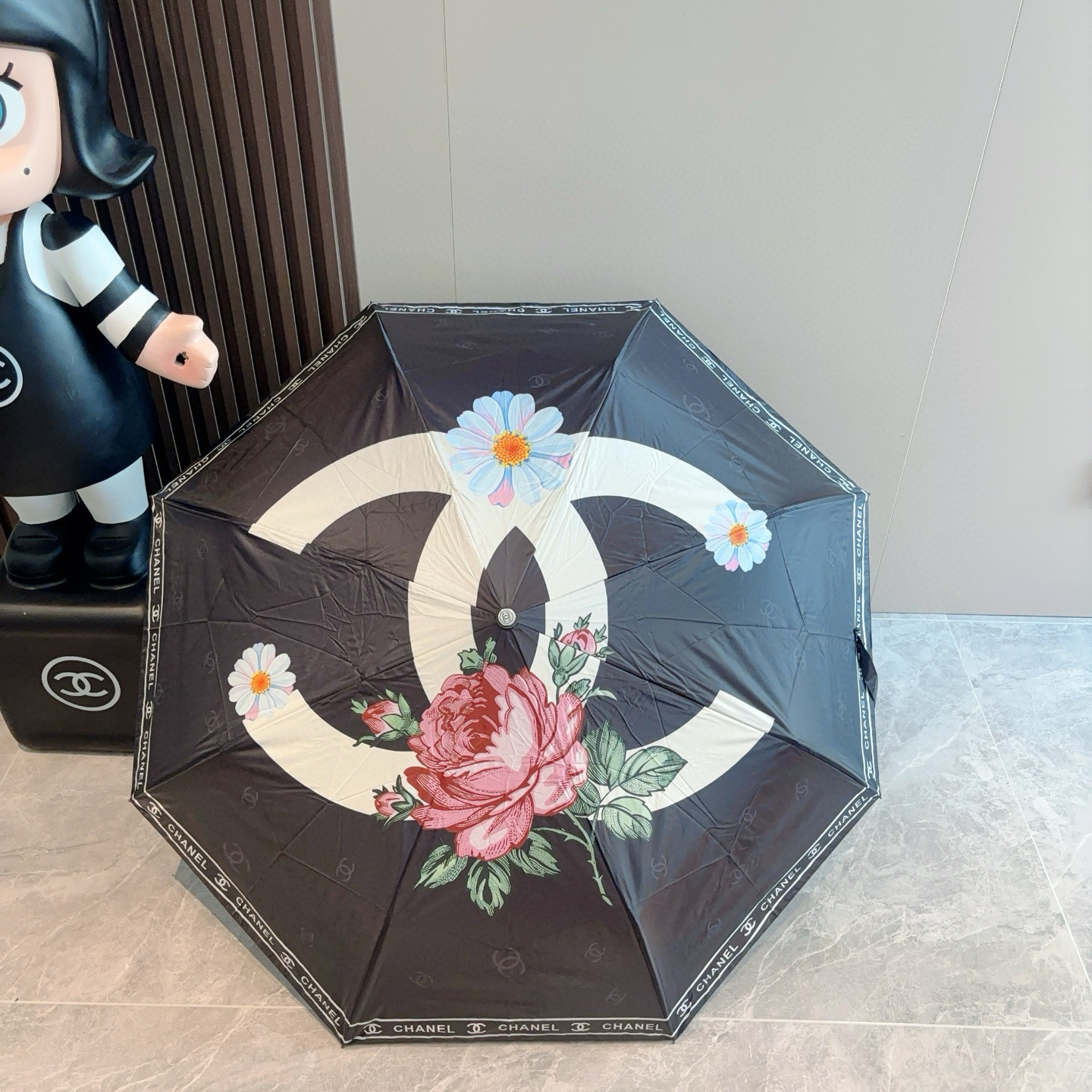  CHANEL香奈儿 三折自动折叠晴雨伞  时尚原单代工品质 细节精致 看得见的品质 打破一成不变 色泽
