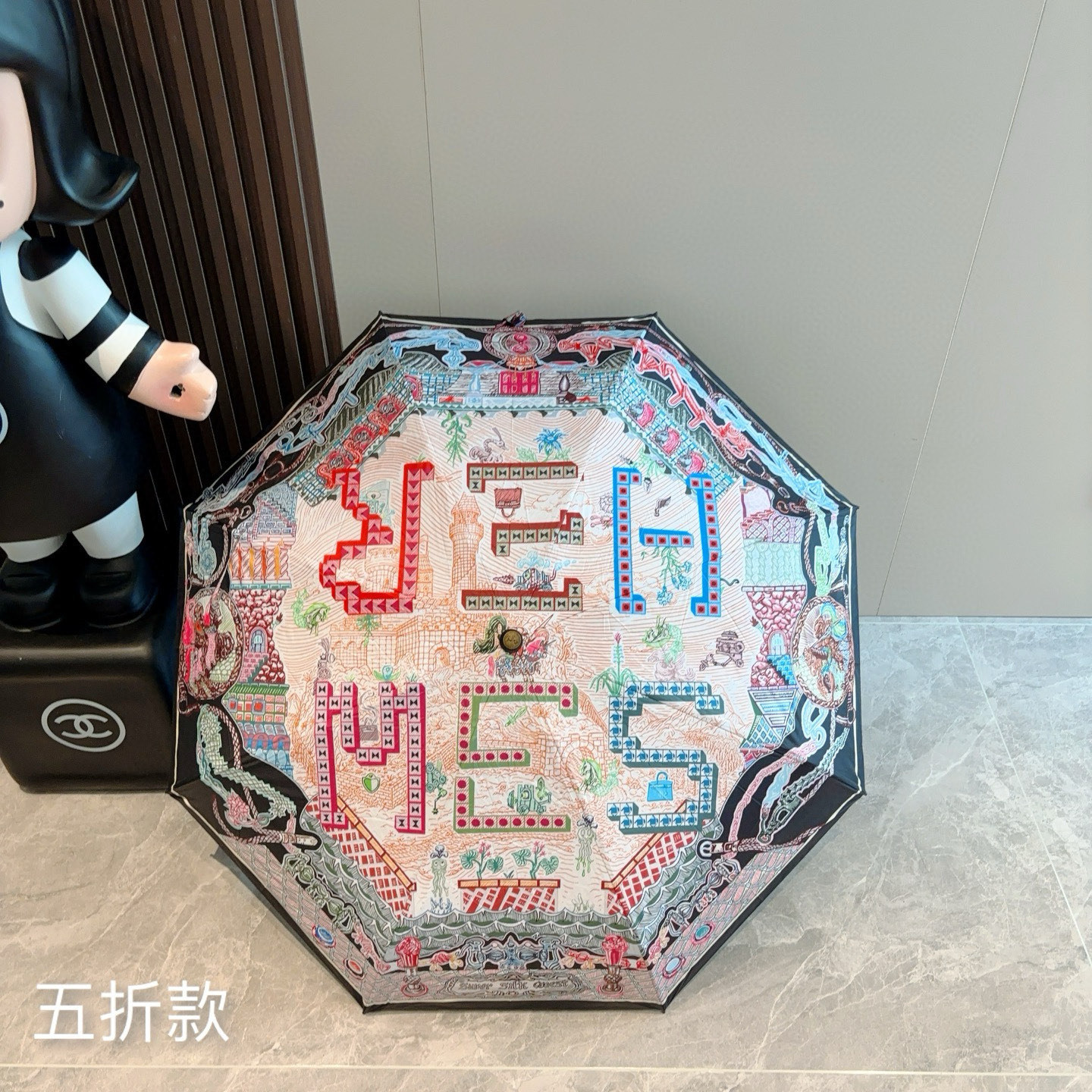 HERMÈS (爱马仕)新款 五折伞 热卖款 时尚指数爆表 不论晴天雨天使用都相得益彰 拥有它感受风从身