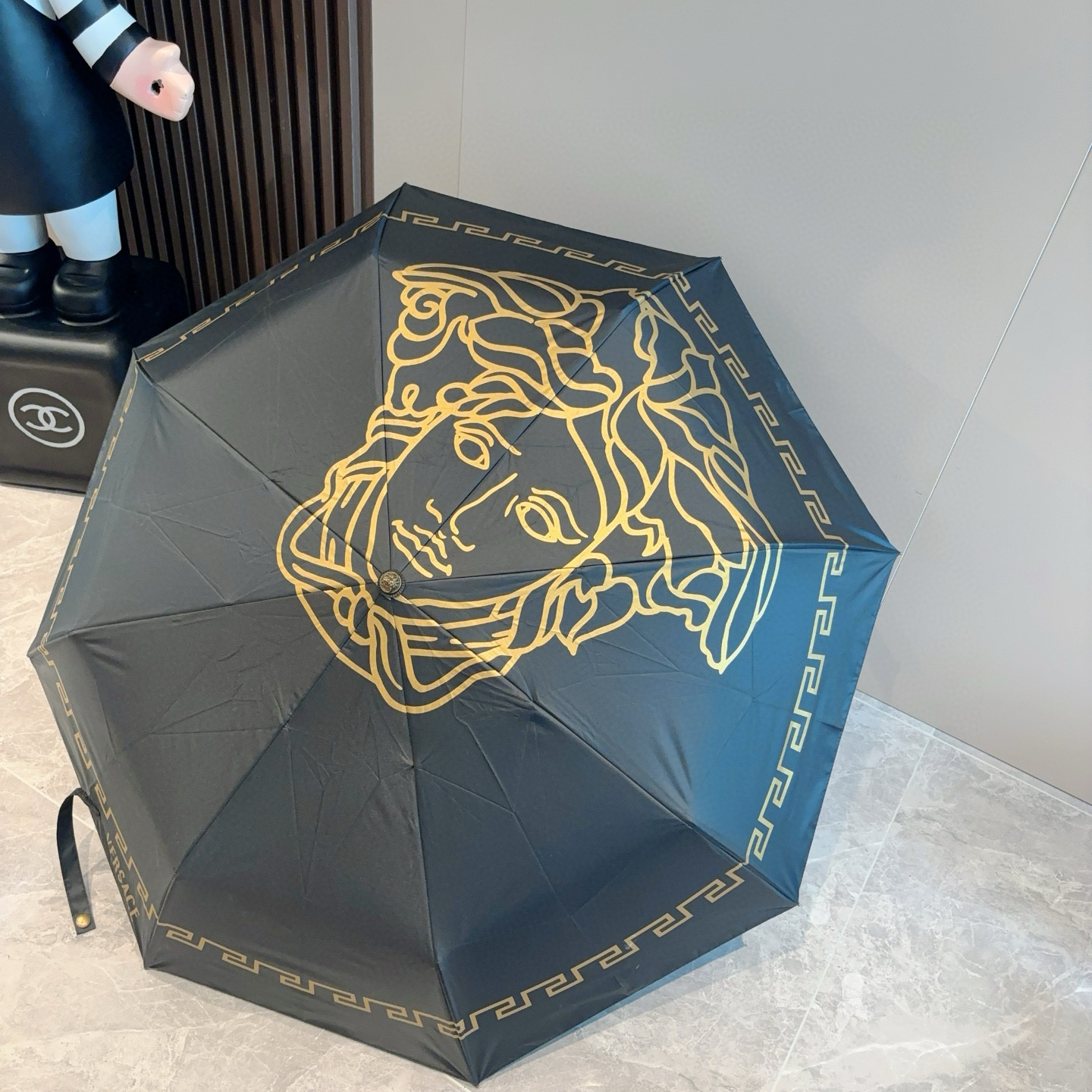  范思哲（VERSACE）新款 三折自动折叠晴雨伞 年度最新火爆单品  原单代工级品质 第一代210T碰