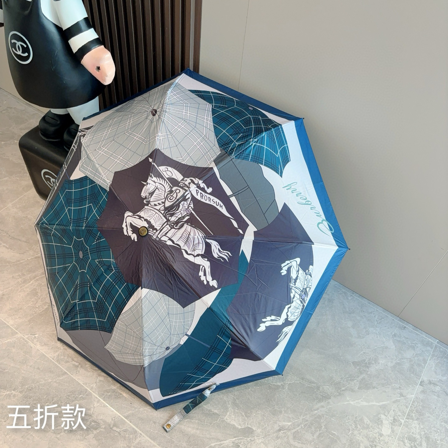  BURBERRY（巴宝莉）五折手动折叠晴雨伞 选用台湾进口UV防紫外线伞布 原单代工级品质  