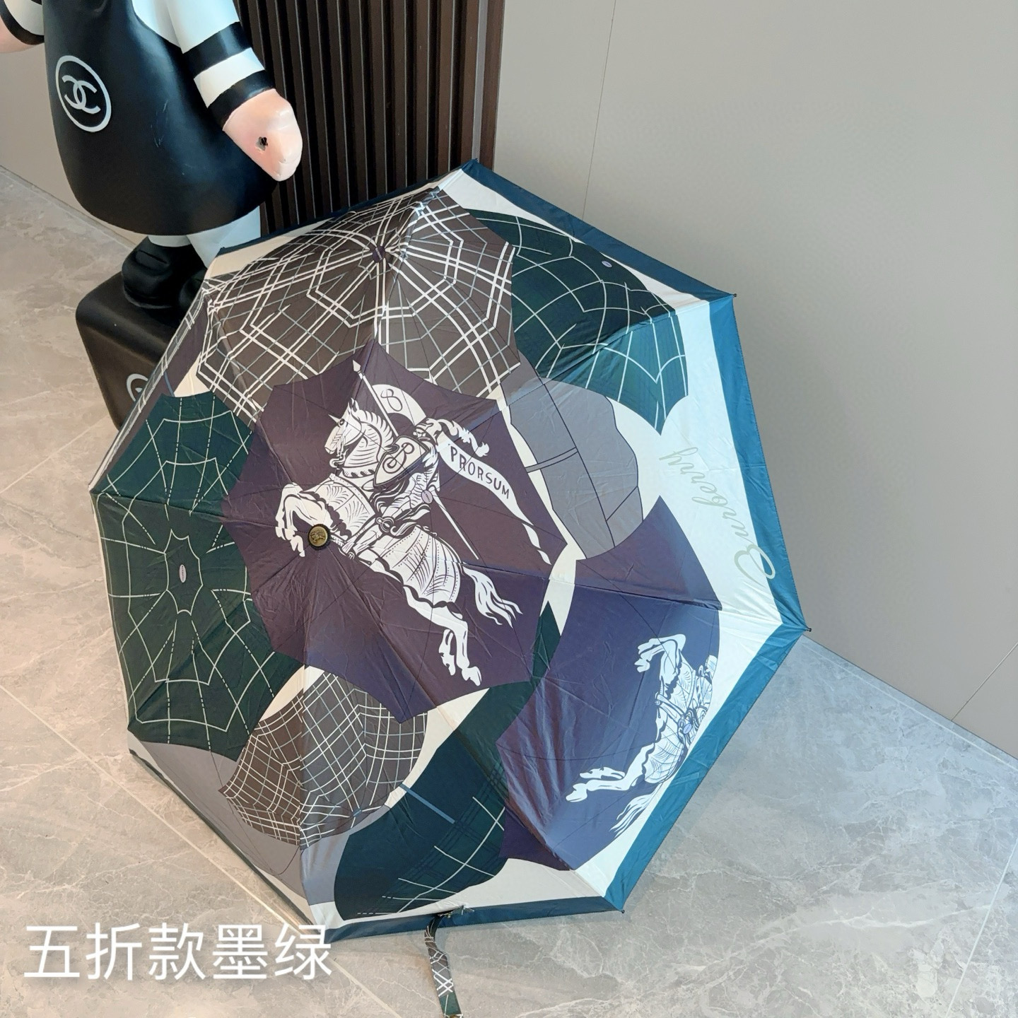  BURBERRY（巴宝莉）五折手动折叠晴雨伞 选用台湾进口UV防紫外线伞布 原单代工级品质  