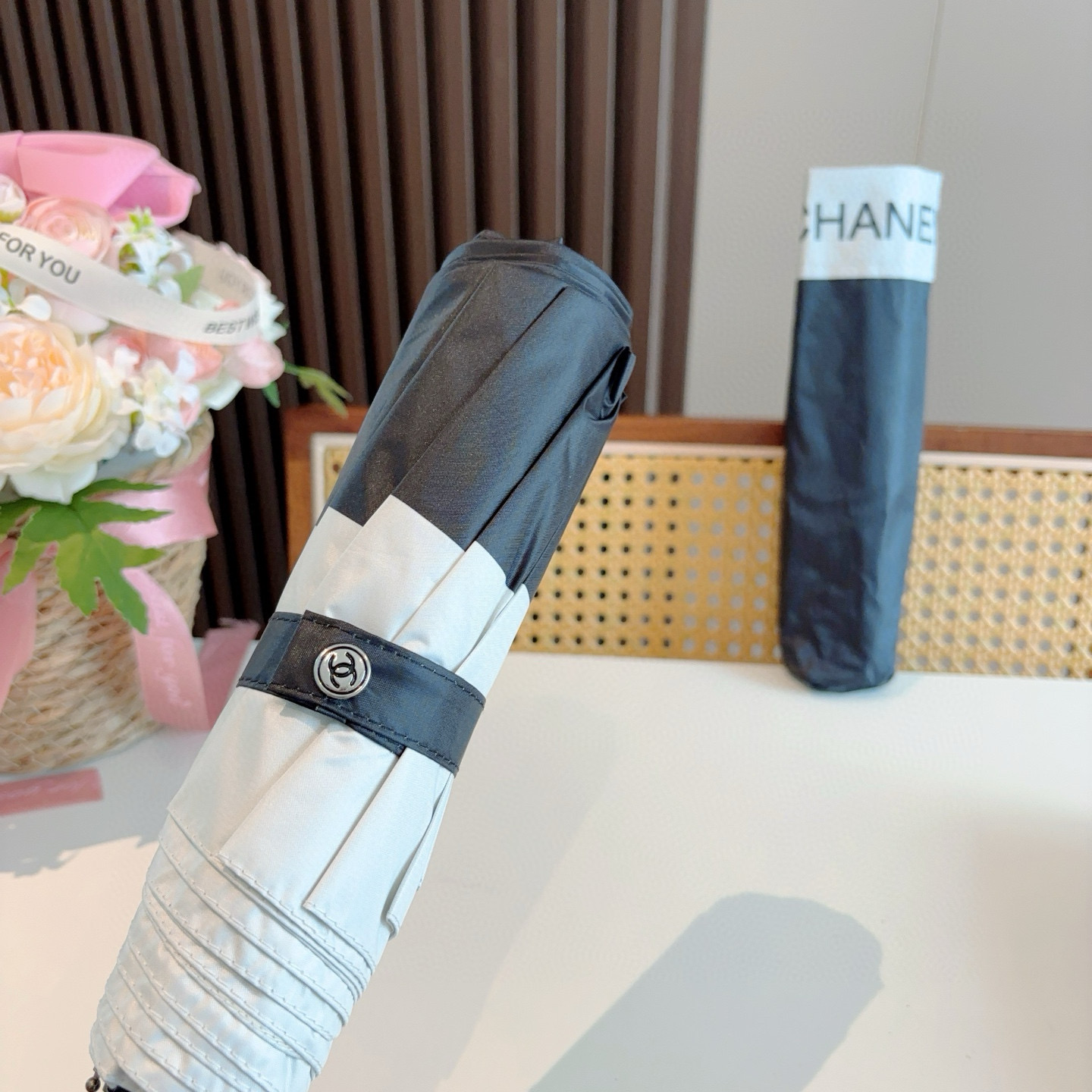  CHANEL香奈儿 三折自动折叠晴雨伞  时尚原单代工品质 细节精致 看得见的品质 打破一成不变 色泽