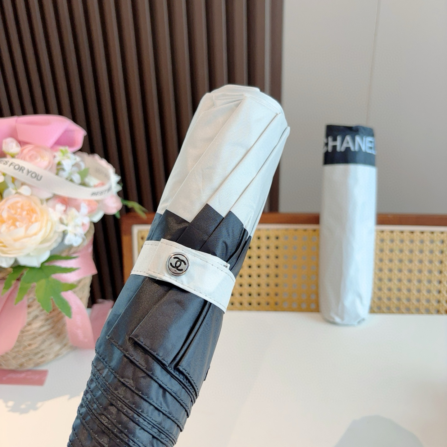  CHANEL香奈儿 三折自动折叠晴雨伞  时尚原单代工品质 细节精致 看得见的品质 打破一成不变 色泽