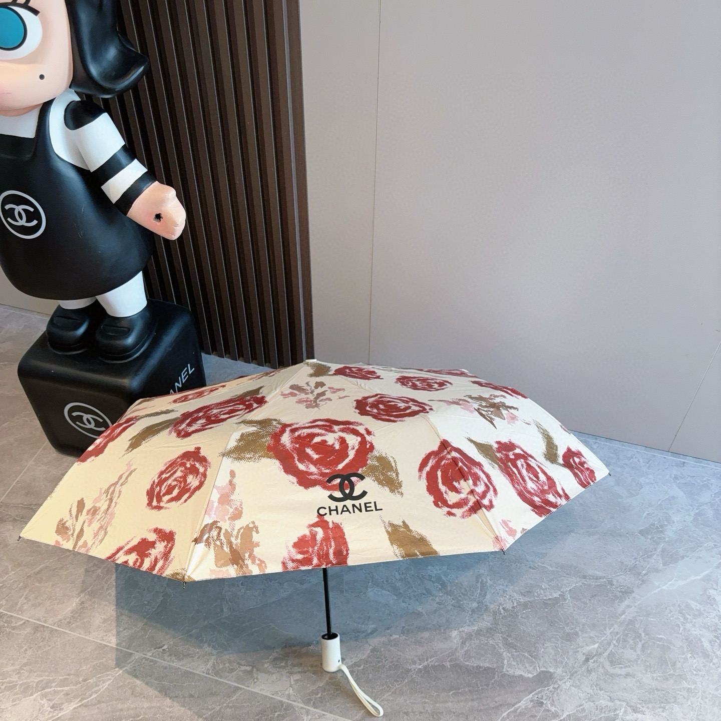  CHANEL（香奈儿）三折自动折叠晴雨伞 选用台湾进口UV防紫外线伞布 原单代工级品质  
