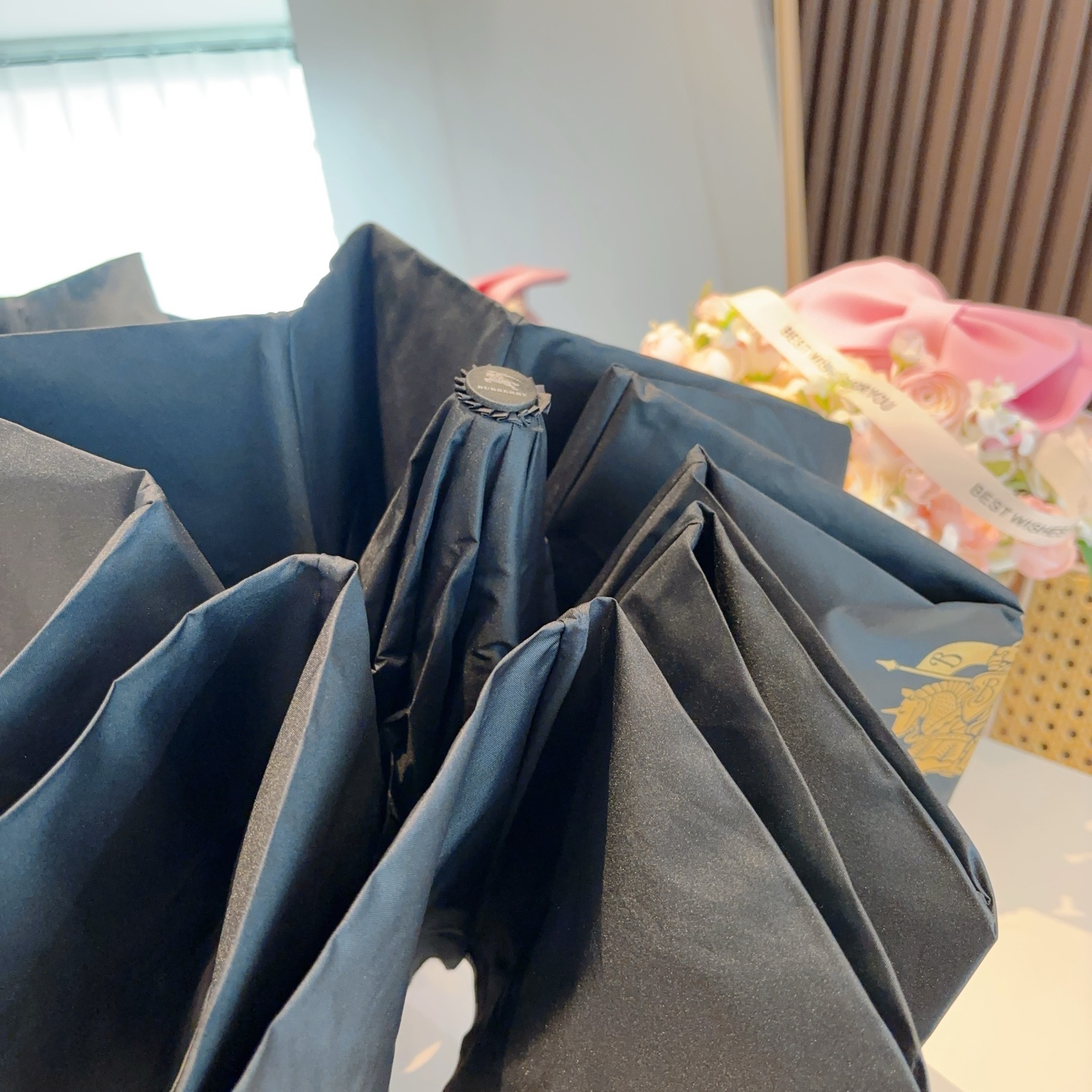  BURBERRY（巴宝莉） 三折自动折叠晴雨伞 年度巅峰之作 经典 高雅 时髦 这就是被称为英国BUR