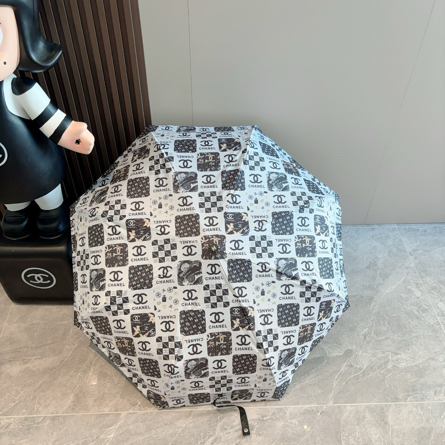  CHANEL（香奈儿）三折自动折叠晴雨伞 选用台湾进口UV防紫外线伞布 原单代工级品质  