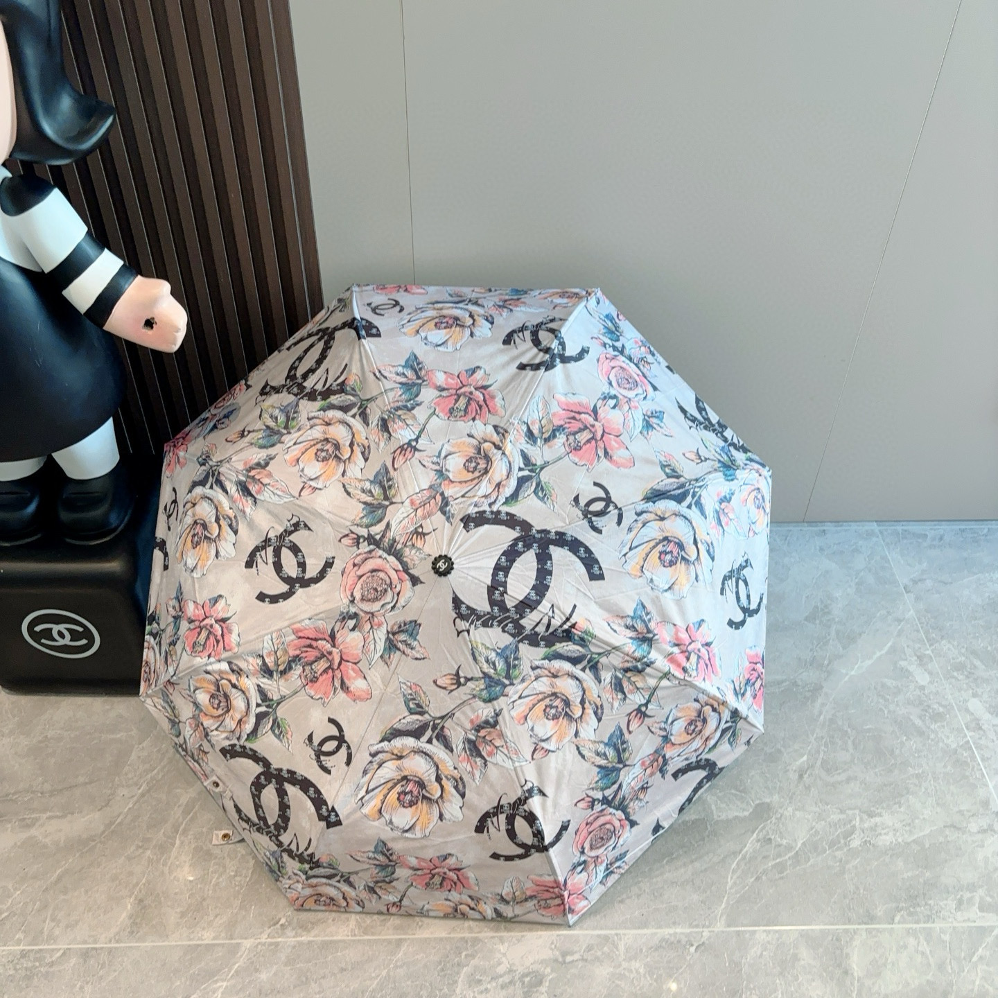  CHANEL（香奈儿）三折自动折叠晴雨伞 选用台湾进口UV防紫外线伞布 原单代工级品质  