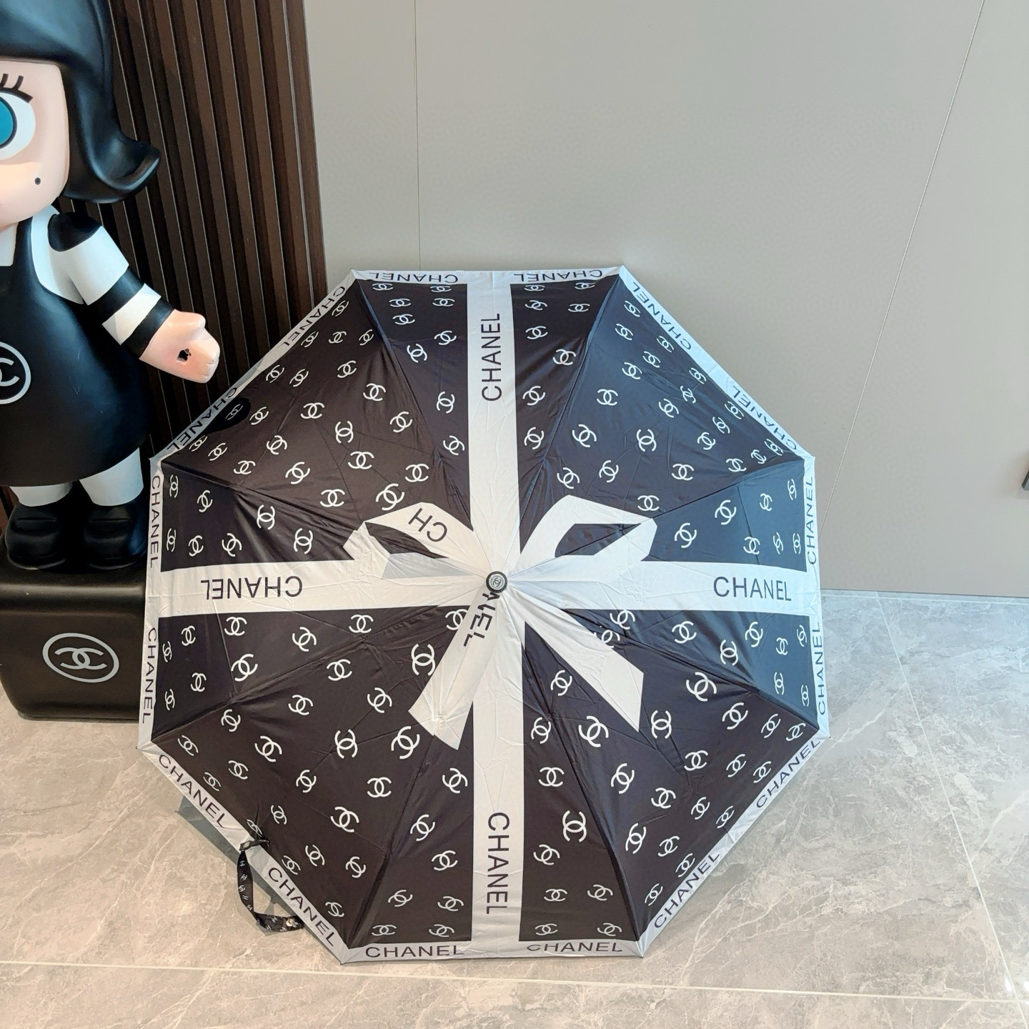  CHANEL（香奈儿）三折自动折叠晴雨伞 选用台湾进口UV防紫外线伞布 原单代工级品质  